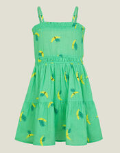 Girls Banana Dress, Green (GREEN), large