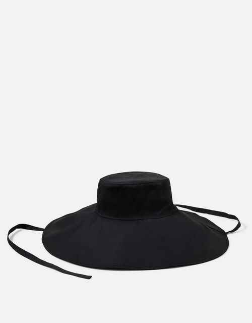 Oversized Bucket Hat Black, , large