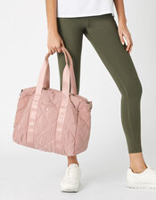 Becca Quilted Gym Bag, Pink (PINK), large