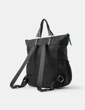 Olivia Top Handle Nylon Laptop Backpack, Black (BLACK), large
