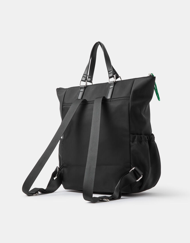 Olivia Top Handle Nylon Laptop Backpack, Black (BLACK), large