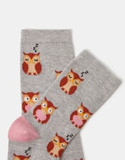 Owl Print Socks, , large
