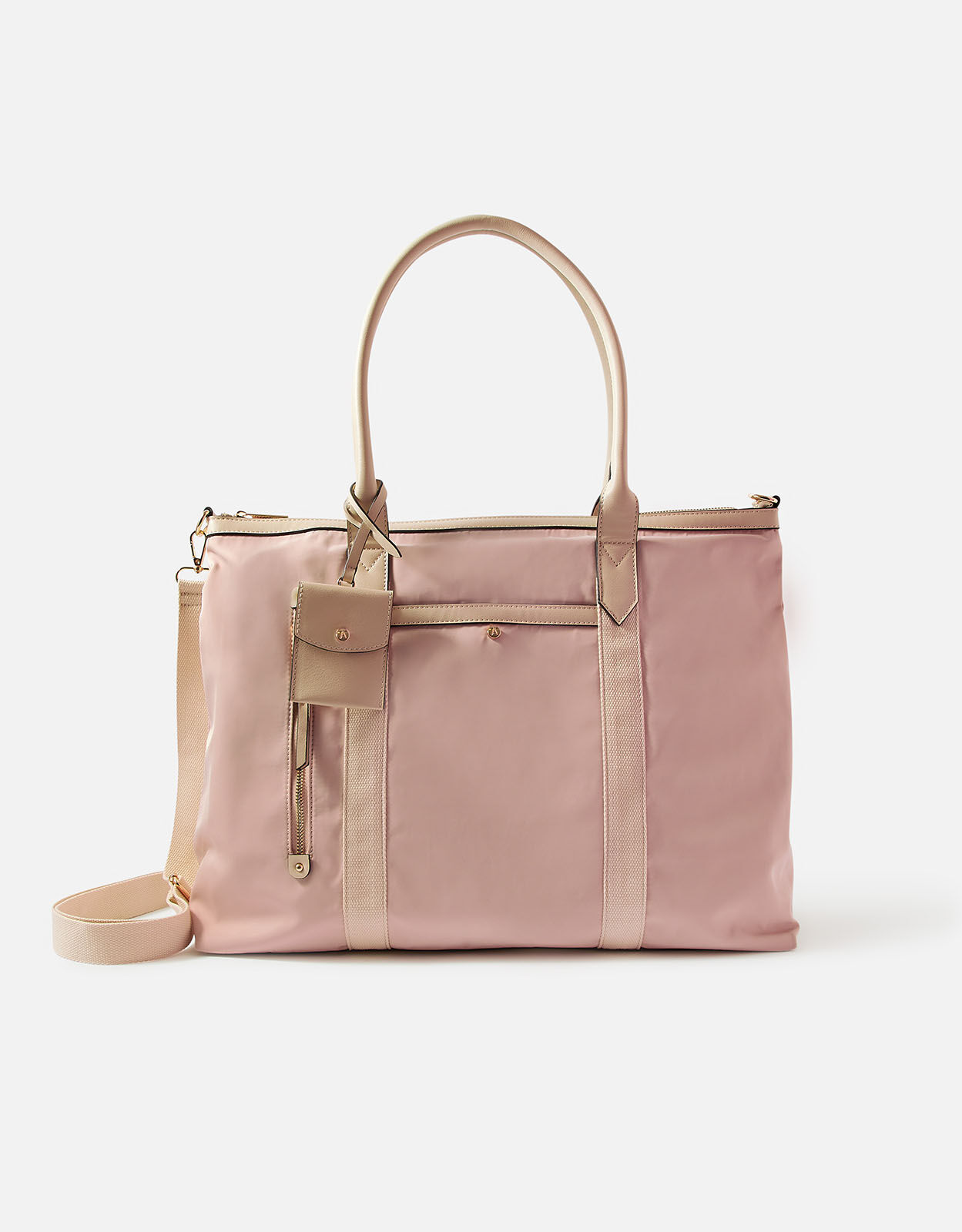 Pink weekend shop bags