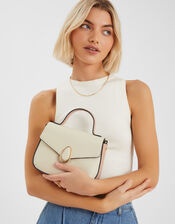 Top Handle Cross-Body Bag, Nude (NUDE), large