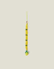 Beaded Lemon Phone Charm Yellow, , large