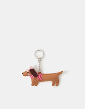 Girls Sausage Dog Bag Charm, , large