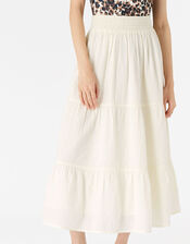 Tiered Beach Skirt, Ivory (IVORY), large