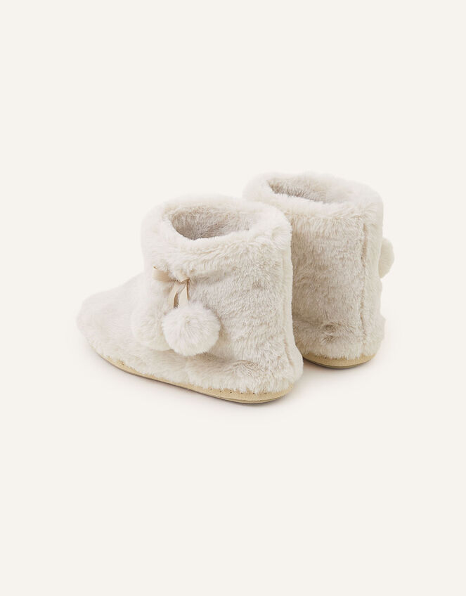Super Soft Slipper Boots Cream Slippers Accessorize UK