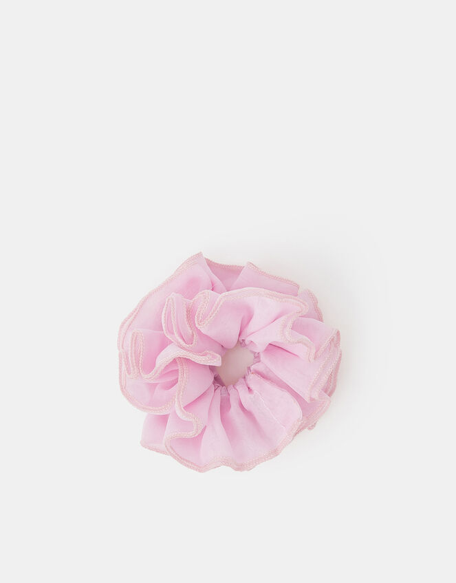 Oversized Ruffle Hair Scrunchie, , large