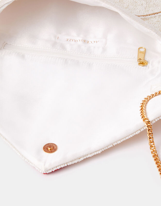 Love Letter Sequin Clutch Bag, , large