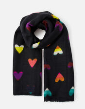 Rainbow Hearts Blanket Scarf, , large