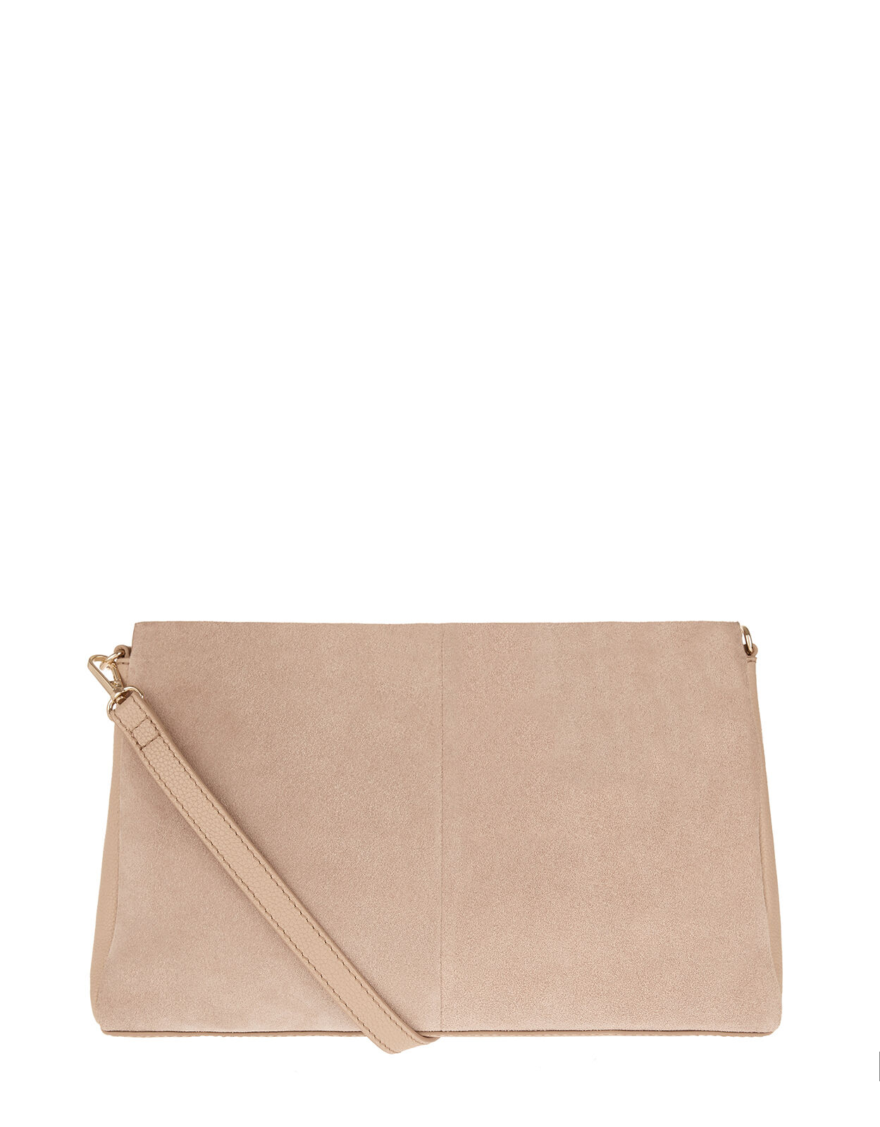 suede pouch bag