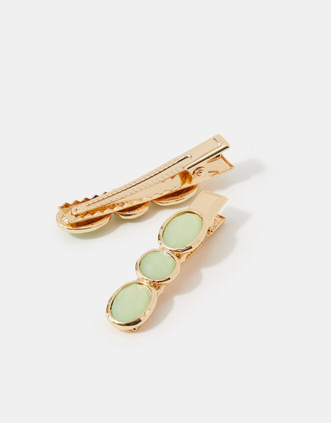 2-Pack Gemstone Hair Clips, , large