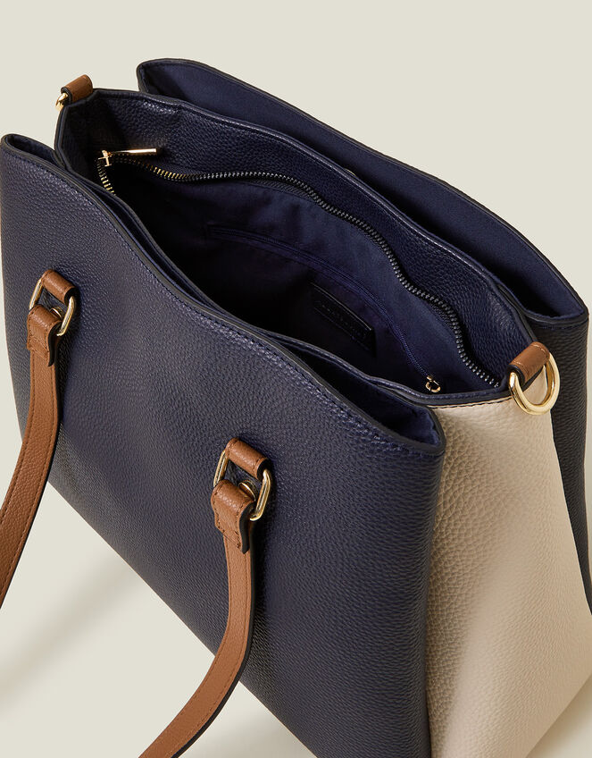 Colour Block Shoulder Bag, , large