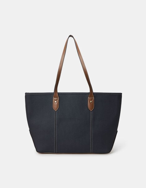 Plain Tote Bag, Blue (NAVY), large