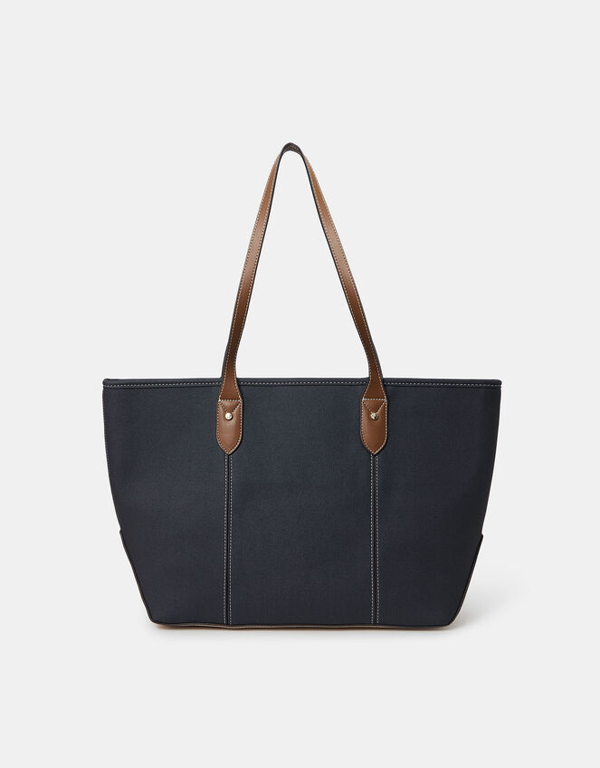 Plain Tote Bag, Blue (NAVY), large