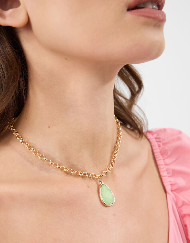 Gemstone Pendant Necklace, , large