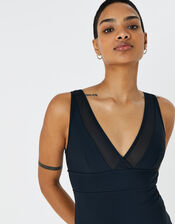 Lexi Mesh Shaping Swimsuit, Black (BLACK), large