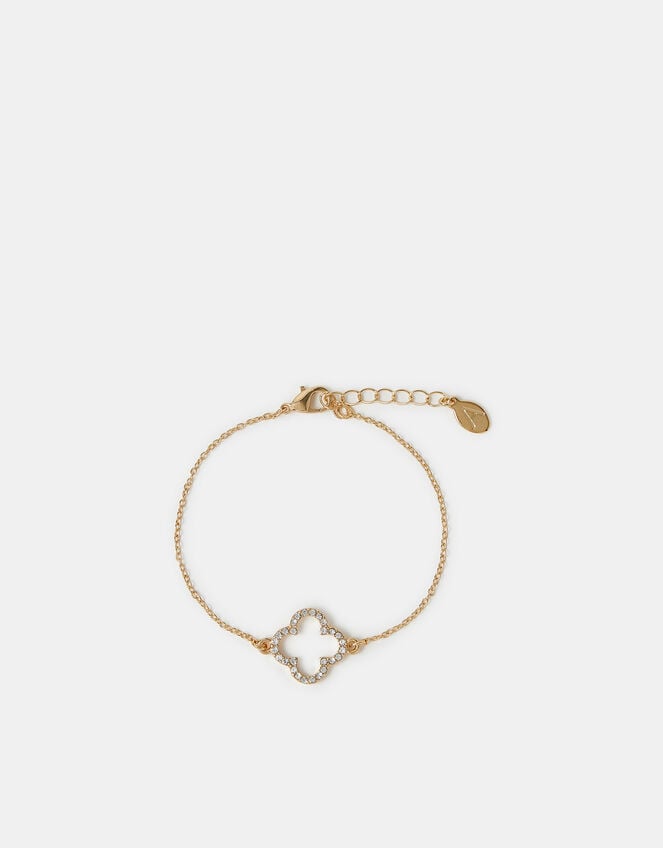 Pavé Cut Out Flora Bracelet , , large