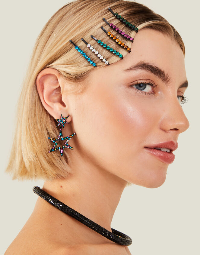Sparkle Hair Slides 6 Pack, , large