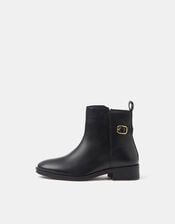 Leather Chelsea Boots, Black (BLACK), large