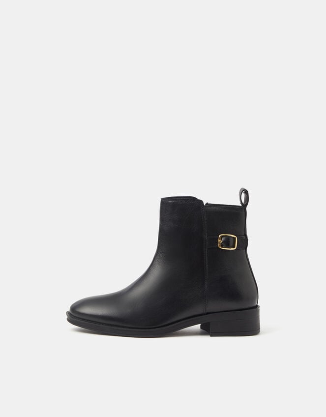 Leather Chelsea Boots, Black (BLACK), large
