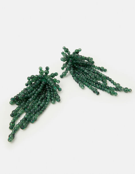 Statement Bead Drop Earrings, , large