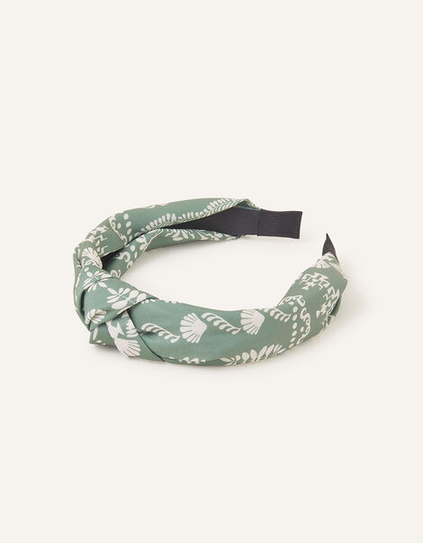 Ornamental Print Knot Headband, , large