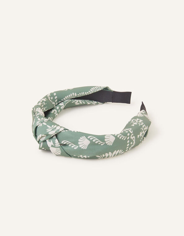Ornamental Print Knot Headband, , large