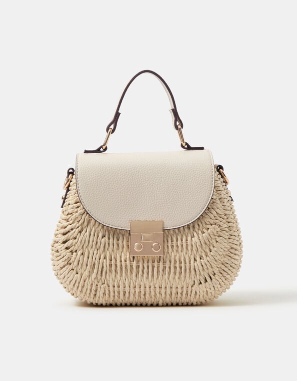 Raffia Handheld Bag, , large