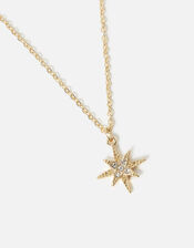 Crystal Star Pendant Necklace, , large