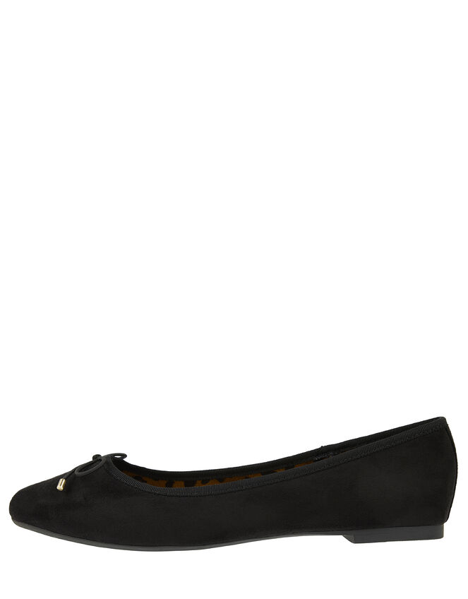 Sophia Bow Ballerina Flats, Black (BLACK), large