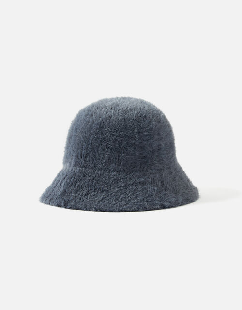 Fluffy Bucket Hat, Grey (GREY), large