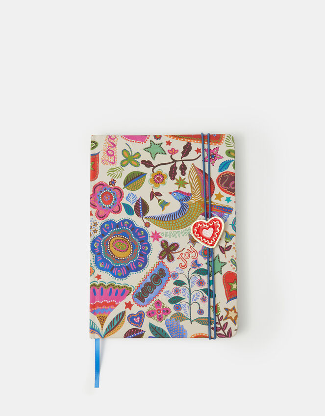 Floral Print Notebook, , large