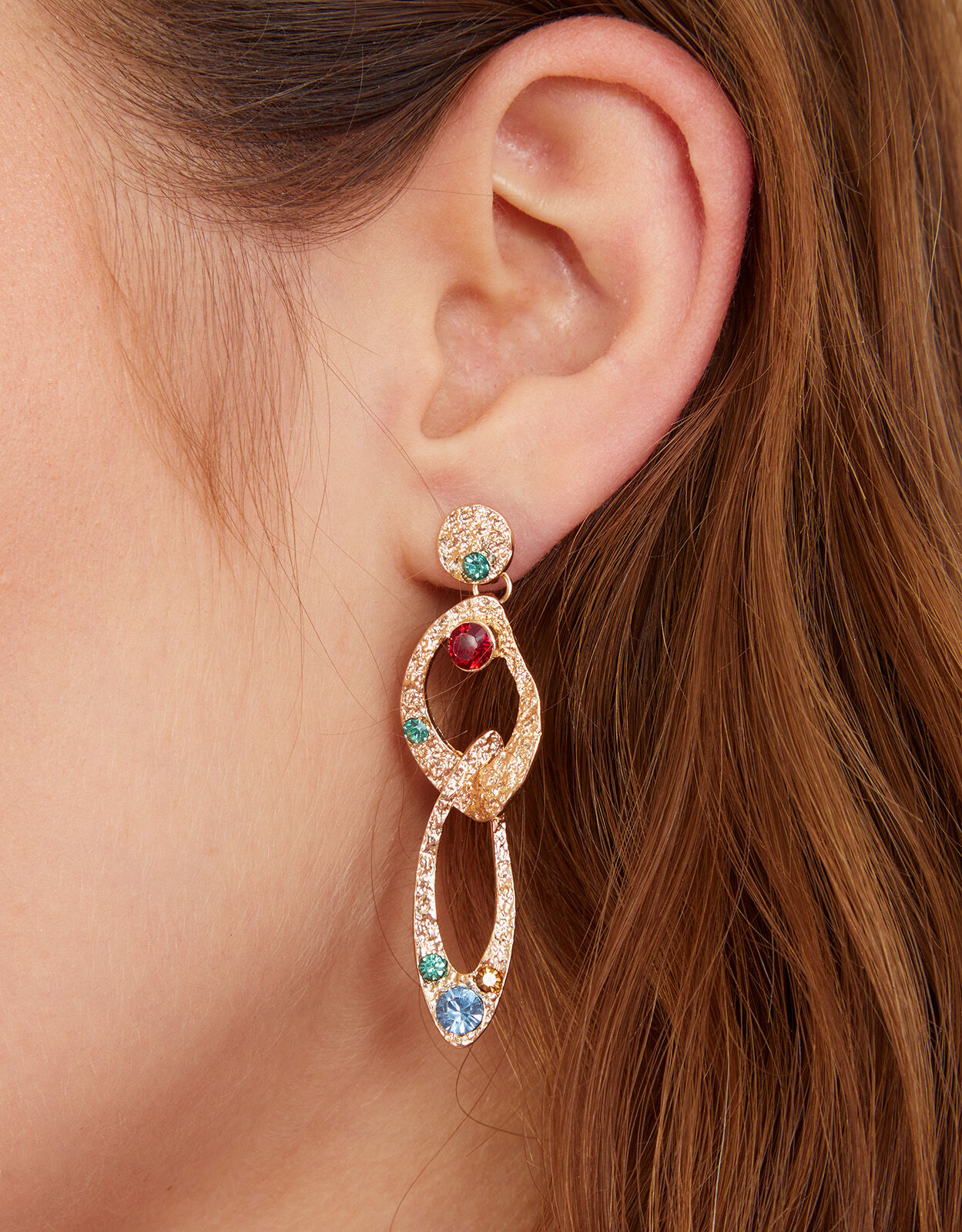 Metallic earrings cheap
