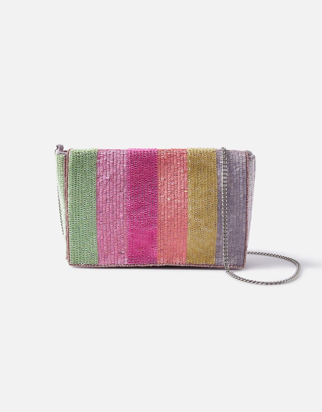 Striped clutch bag sales