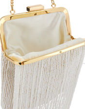 Beaded Tassel Bridal Pouch Bag, , large