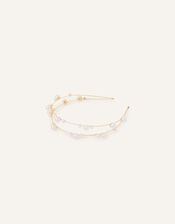 Double Row Pearl Headband , , large