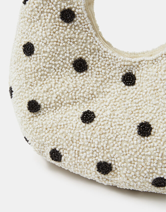 Polka Dot Beaded Bag, , large
