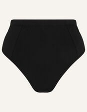 High Waist Bikini Bottoms, Black (BLACK), large