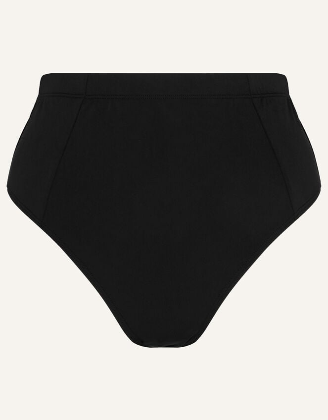 High Waist Bikini Bottoms, Black (BLACK), large