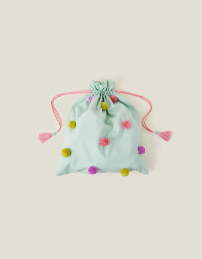 Girls Christmas Pom-Pom Sack, , large