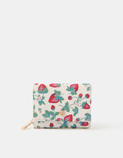 Strawberry Print Tri Fold Purse, , large