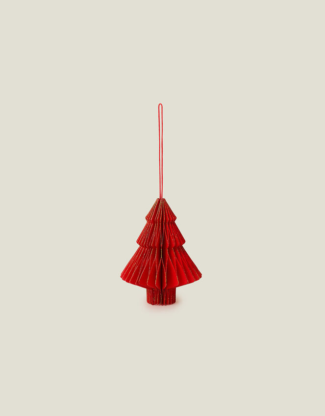 Paper Tree Decoration, Red (RED), large