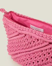 Macrame Cross-Body Bag, Pink (PINK), large