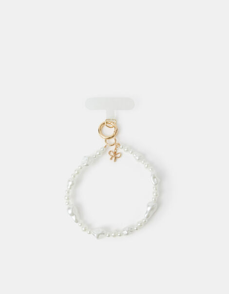 Pearl Bead Phone Wrist Strap, , large