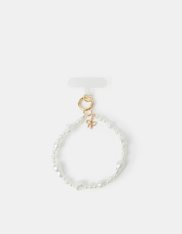 Pearl Bead Phone Wrist Strap, , large