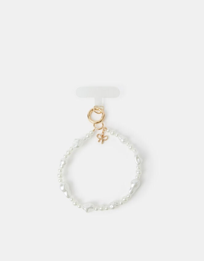 Pearl Bead Phone Wrist Strap, , large