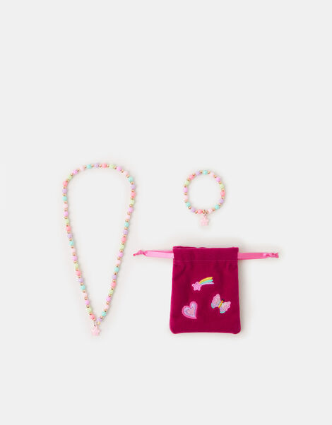 Girls Jewellery Gift Pouch Set, , large