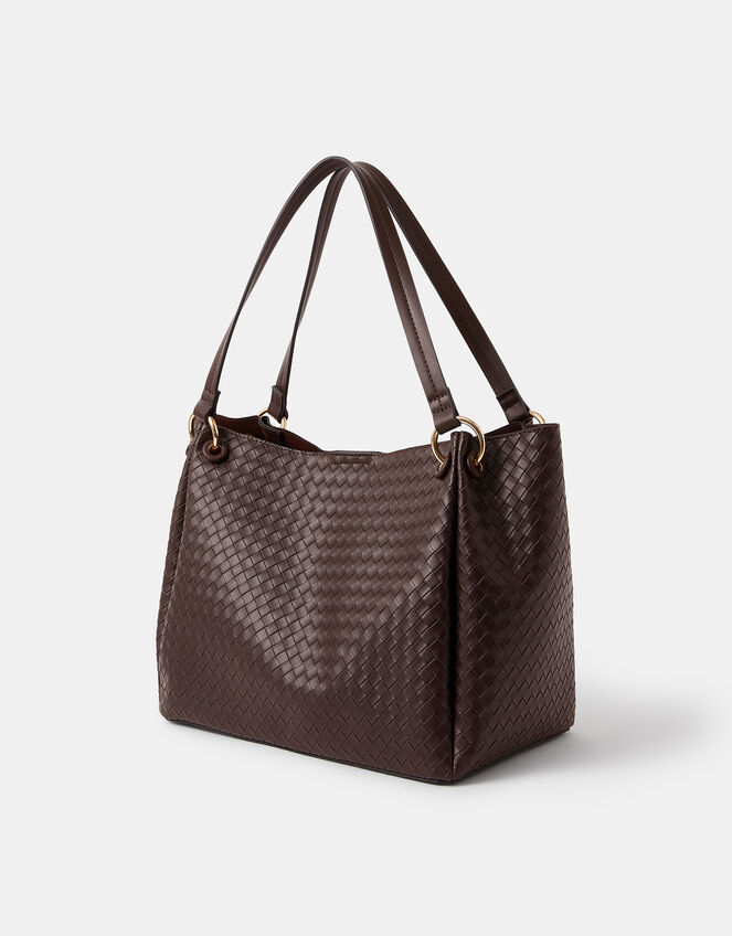 Woven Shoulder Bag, , large